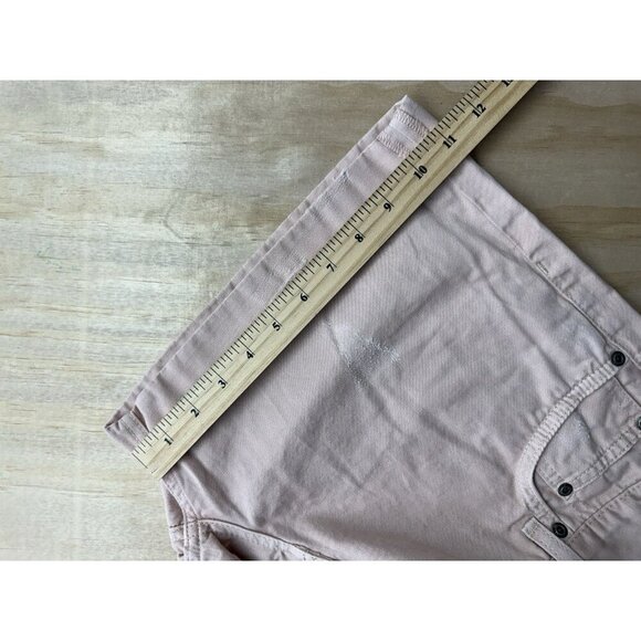 Anine Bing Cotton Shorts Soft Pink M Distressed Shorts Casual Cutoff Button Fly - Picture 9 of 10